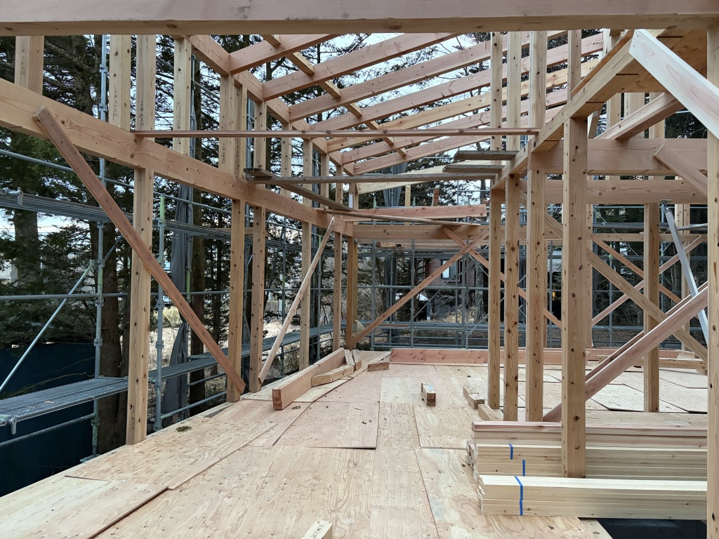 上棟 -中軽井沢青山居-